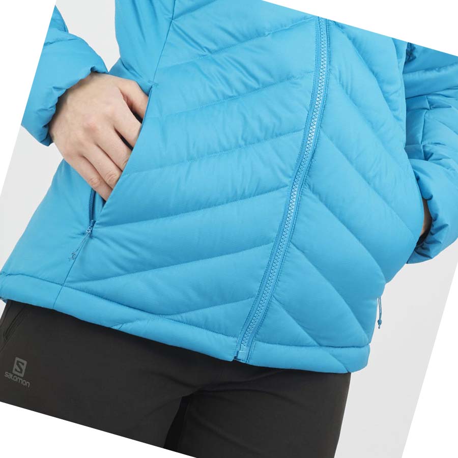 Salomon ESSENTIAL XWARM DOWN INSULATED Kabát Női Kék | HU 3178TCE